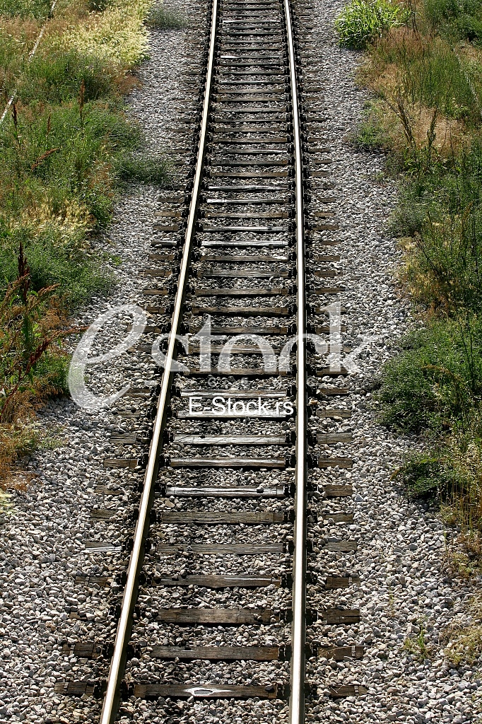 Cargo train platform railway tracks in a rural scene