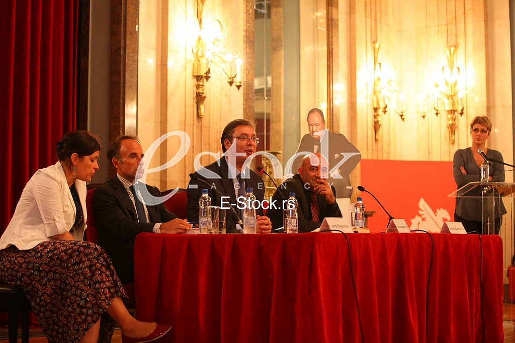 Serbian Prime Minister Aleksandar Vucic on the promotion of the book 