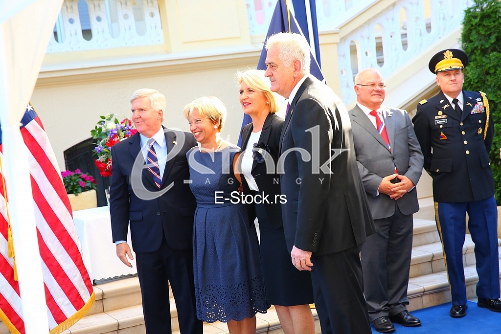 The traditional reception at the residence of the US ambassador