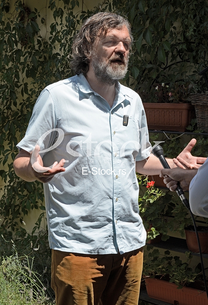  Emir Kusturica, Press conference about fourth music festival 
