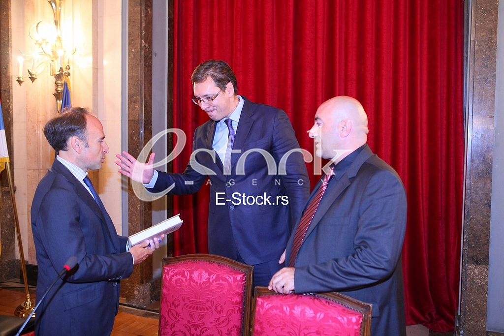Serbian Prime Minister Aleksandar Vucic on the promotion of the book 