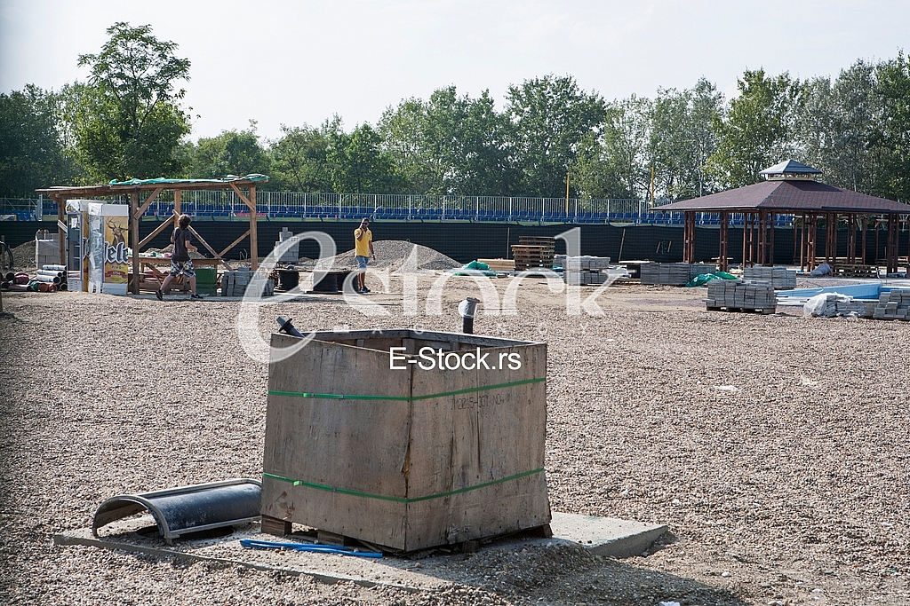 Aqua park construction site, Ada Ciganlija