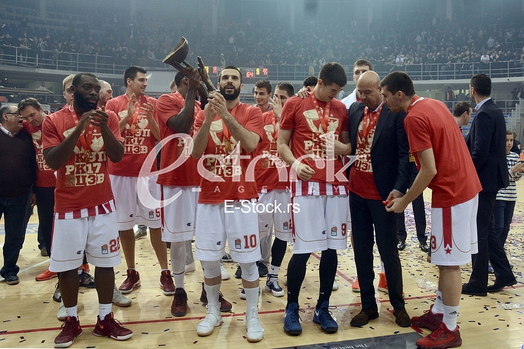 The final basketball game Korac Cup in Nis.