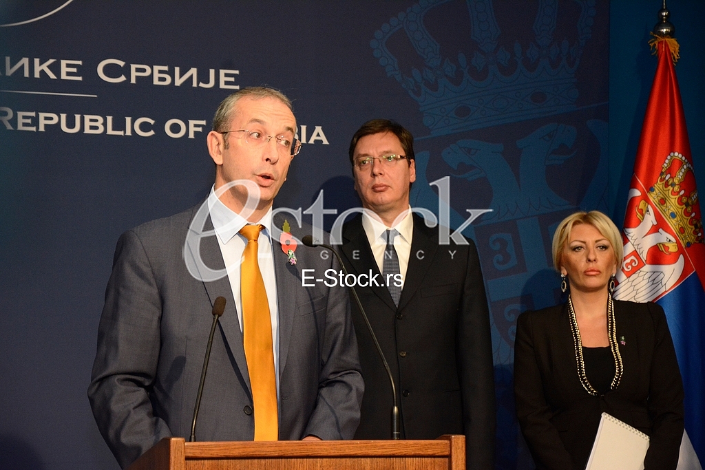 Serbian government, press conference