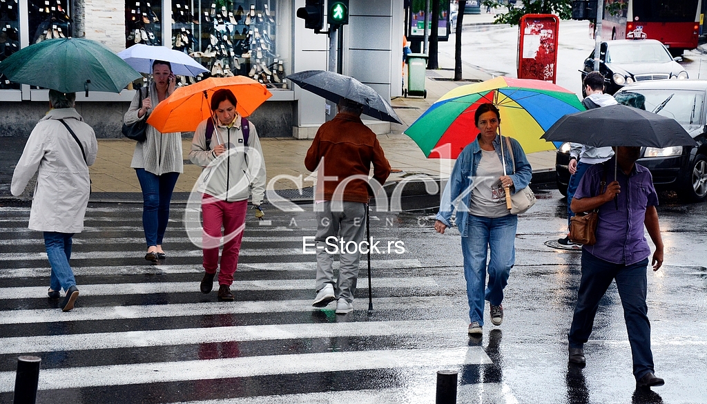 Rain in Belgrade, bad weather