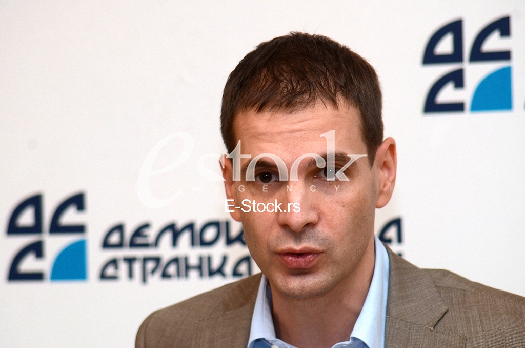 Press conference in Democratic Party of Serbia