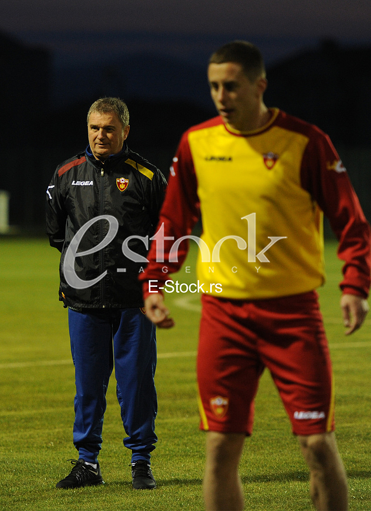 The first training of the national football team led by Ljubisa Tumbakovic