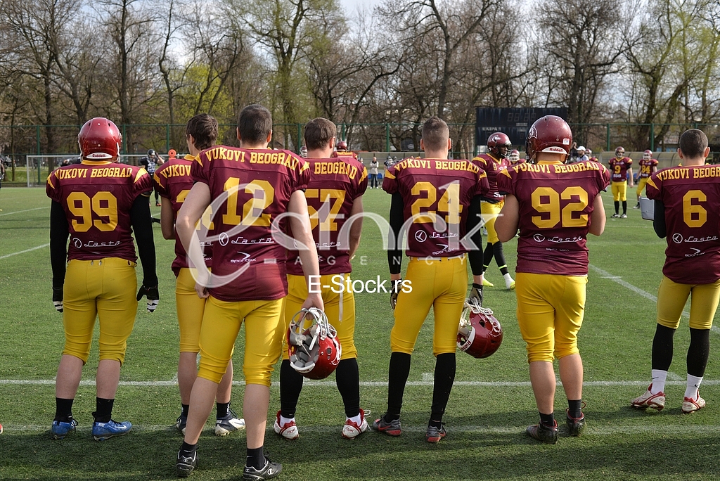 Derby between SBB Vukovi Beograd and Wild Boars Kragujevac