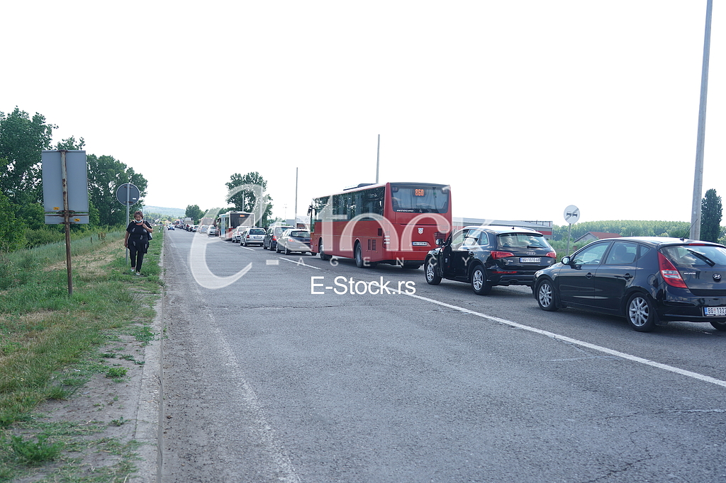 Zastoj  kod Ostuznice do Umke udes