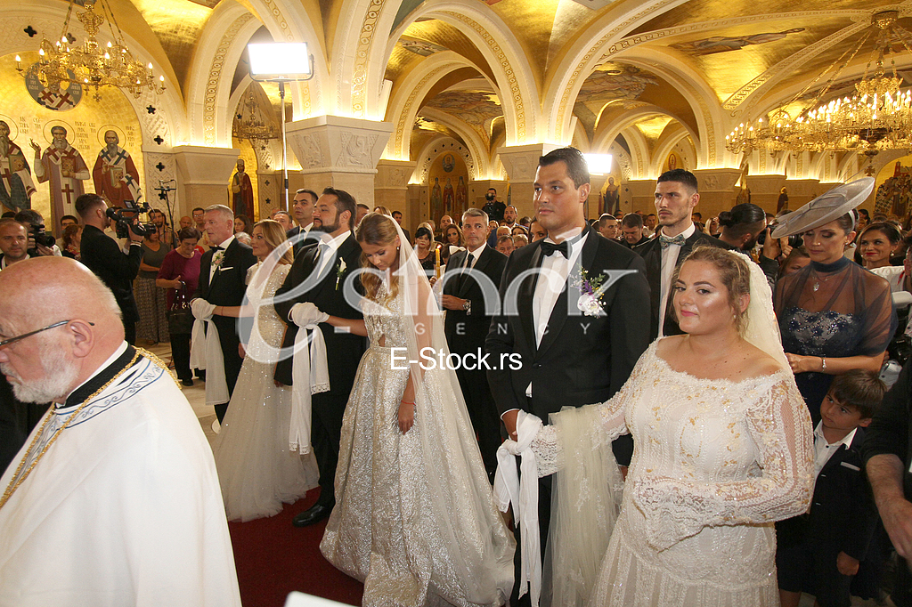 Vencanje Karic, Nebojsa Karic i Ksenija Luhnova,  Nadezda Karic i Dejan Lazarevic, Danica Karic i Nikola Stojilkovic