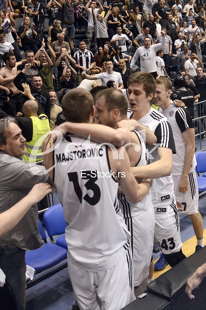  Partizan-Red Star, basketball derby game.