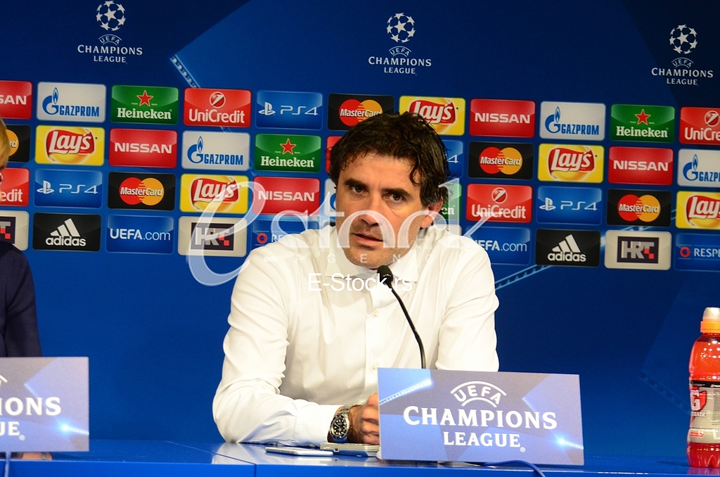 Press conference after the match of UCL