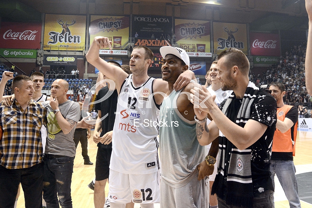  Partizan-Red Star, basketball derby game.