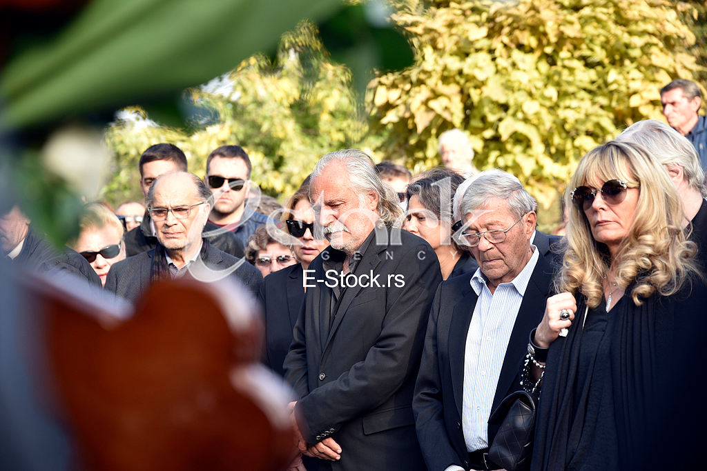 The funeral of actress Milena Dravic