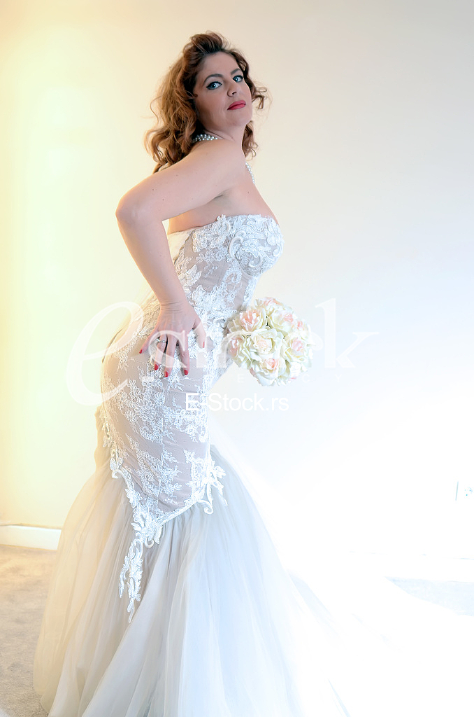 Salon wedding dress  White Fashion