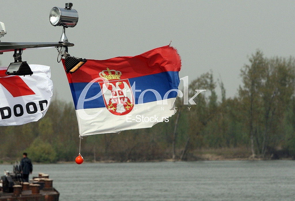 lustrations to the dispute Serbia and Croatia over the state border river