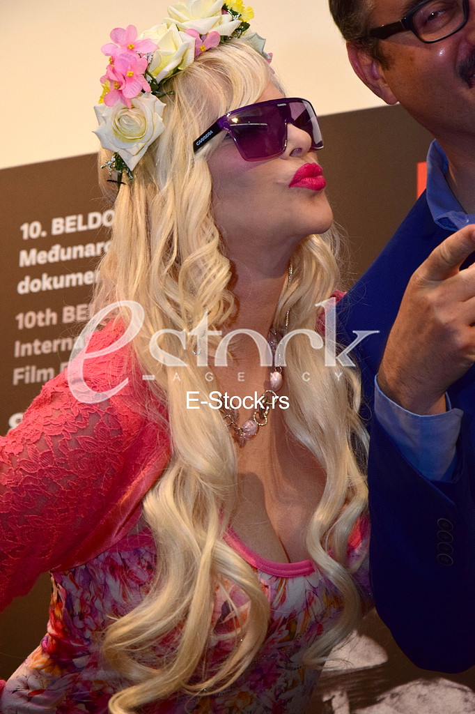 press conference before the screening of Cicciolina on documentary film festival Beldocs