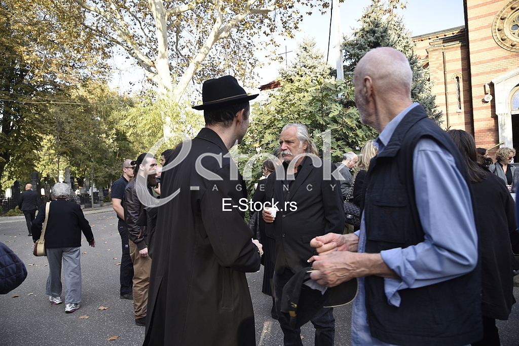 The funeral of actress Milena Dravic