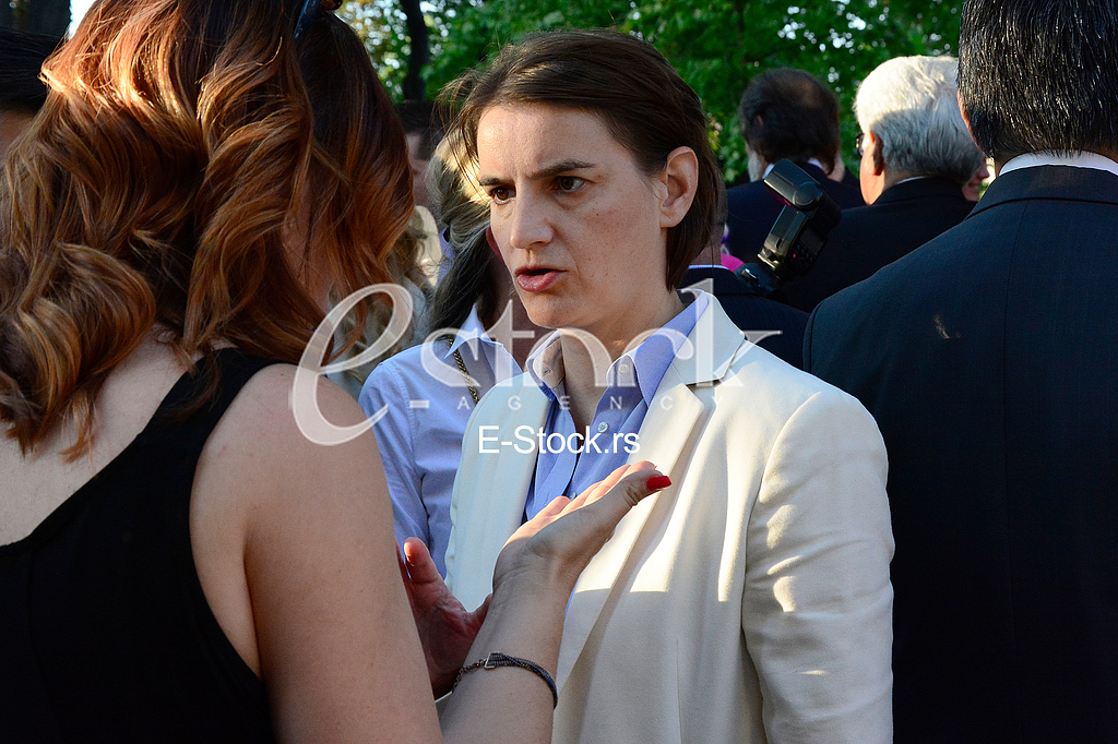 US ambassador Kyle Scott with his  guests to the celebration of Independence Day In the American residence