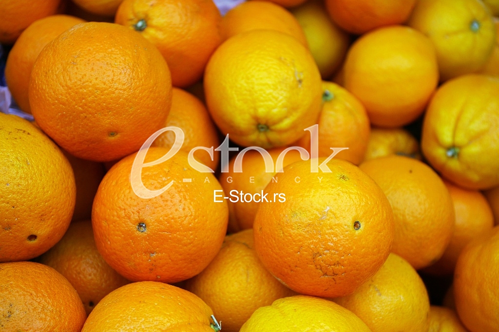 Fresh natural the orange to background on the street market
