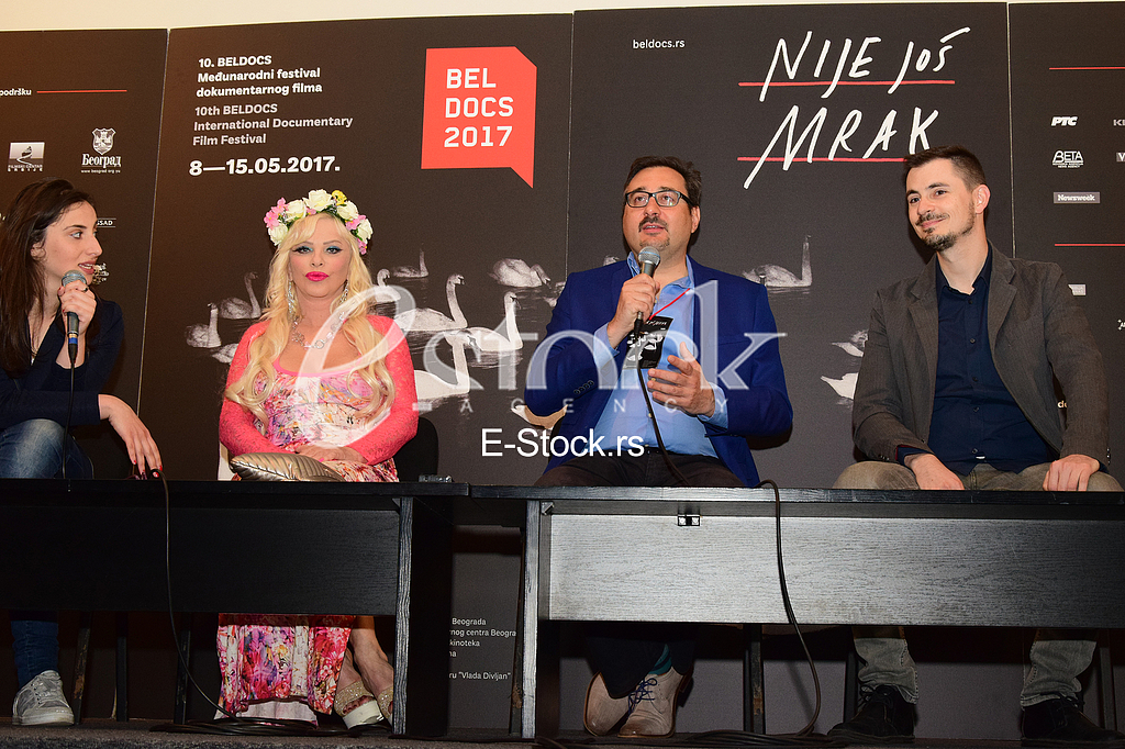 press conference before the screening of Cicciolina on documentary film festival Beldocs