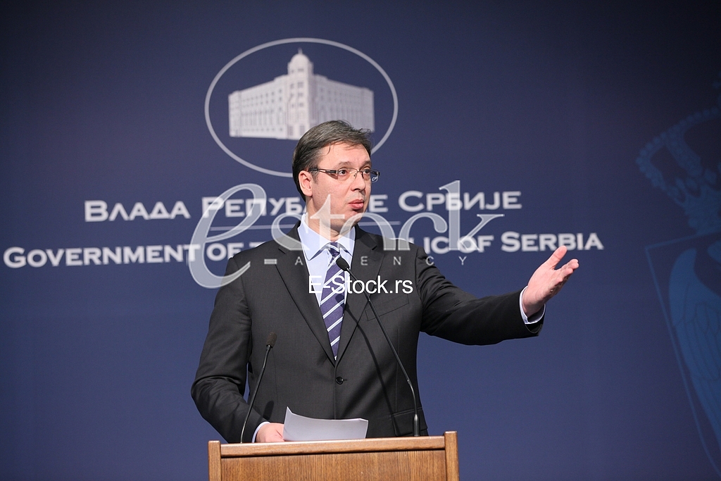 press conference,Aleksandar Vucic