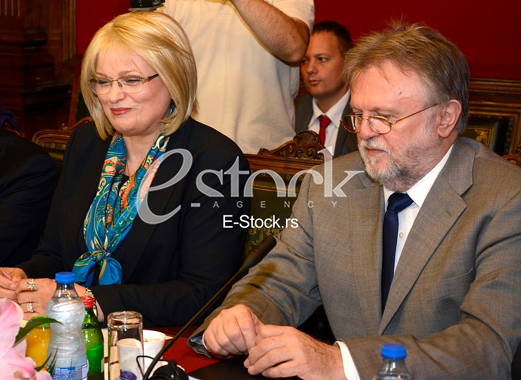 first official meeting International Monetary Fund with Serbia in the building of the National Bank of Serbia