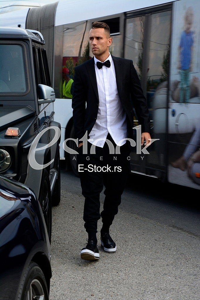 the wedding of goalkeeper Vladimir Stojkovic