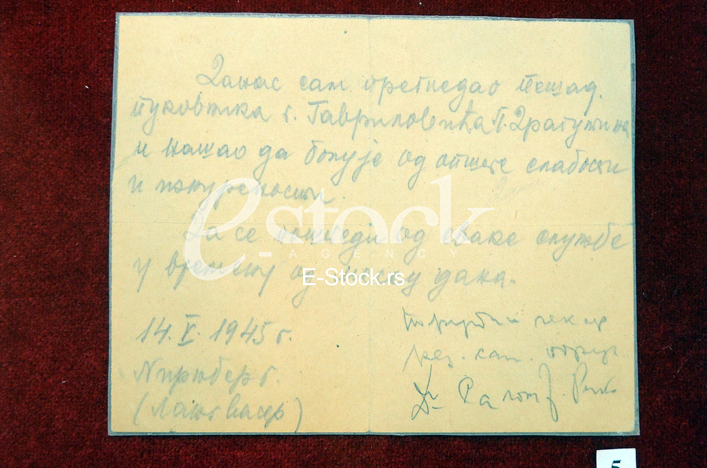 Exhibition of Major Dragutin Gavrilovic