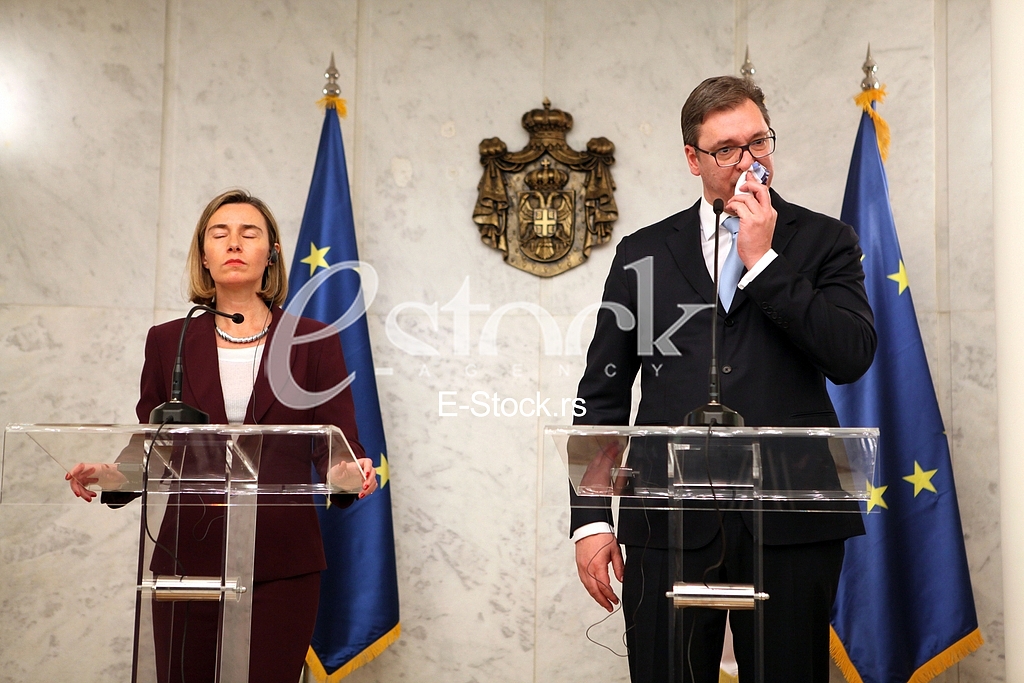 The head of European diplomacy Federica Mogherini at a special session of the Serbian Parliament was welcomed by tepid applause of deputies, in contrast to the strong applauding the Prime Minister Aleksandar Vucic, and her speech was followed by cont