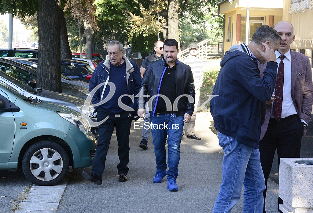 Dusko Saric and Lana Popovic in front of special court Dusko Saric and Lana Popovic in front of special court