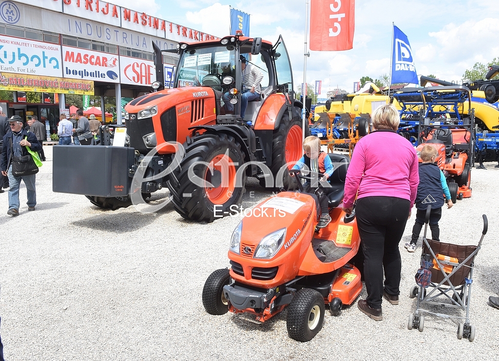 Agricultural machinery at fair