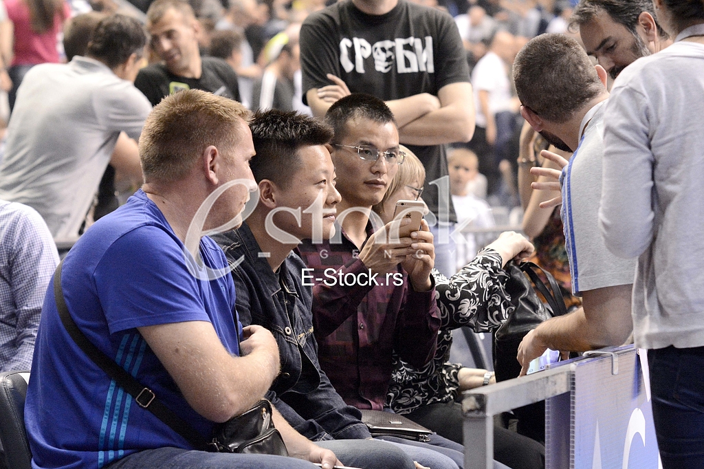  Partizan-Red Star, basketball derby game.