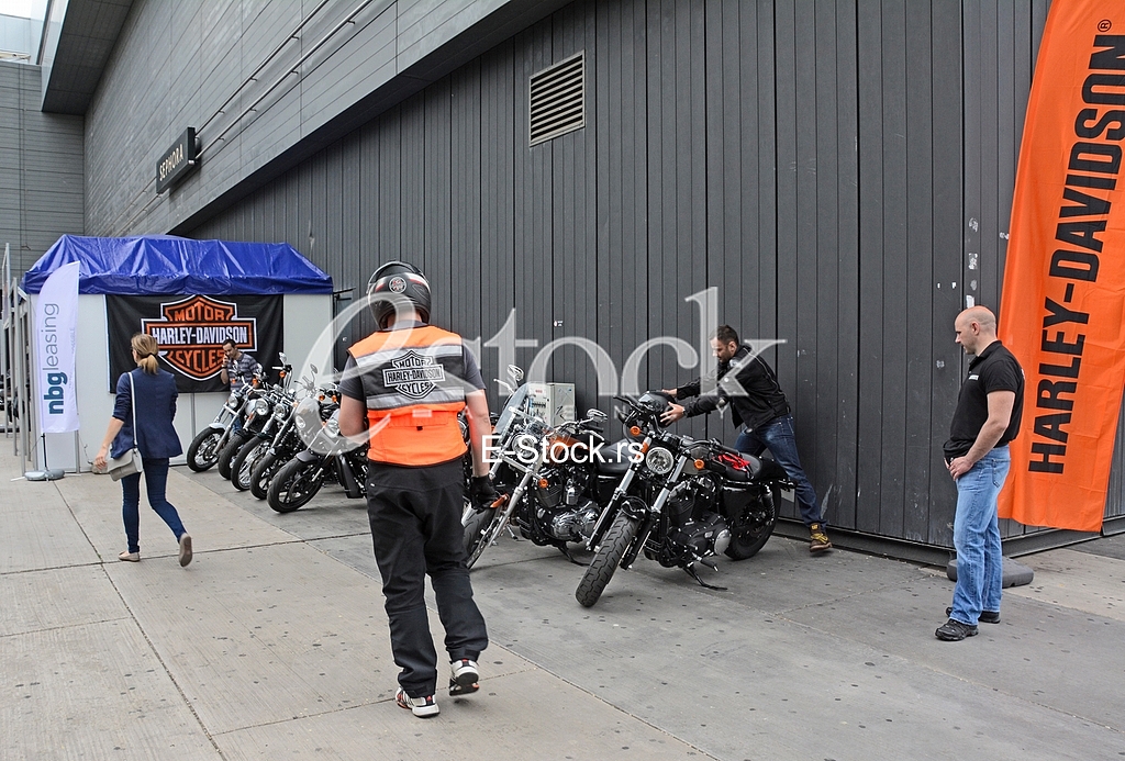 Promote and test drive of Harley Davidson