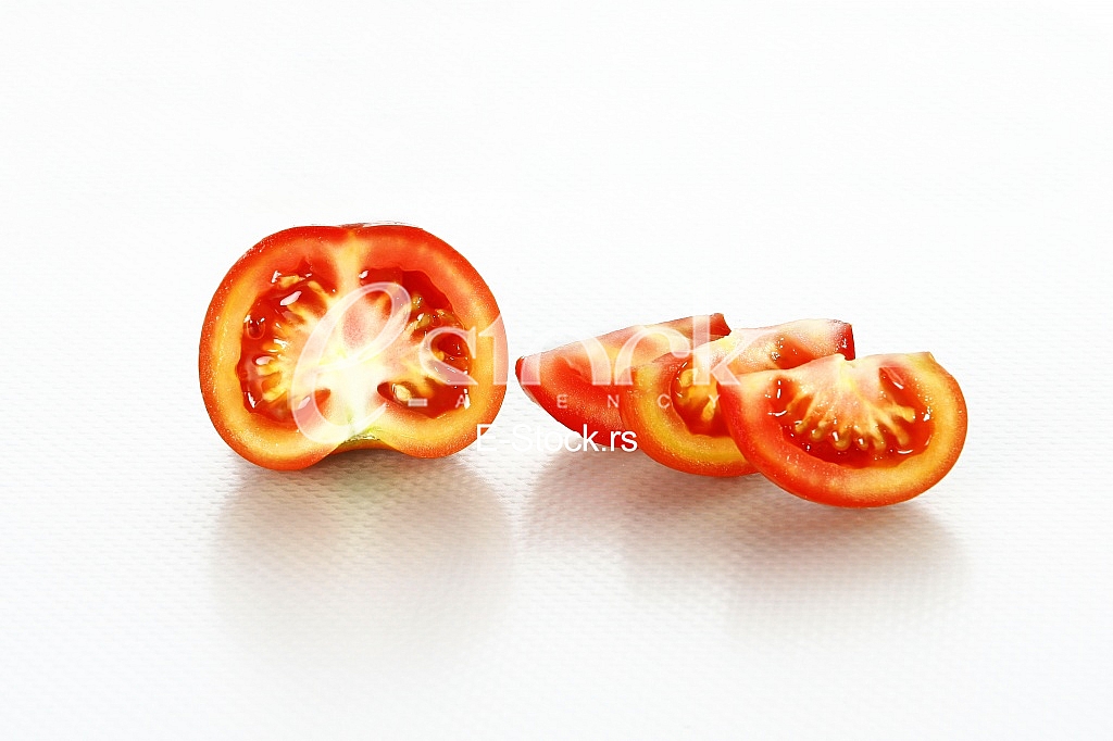 Tomato vegetables pile isolated on white background cutout