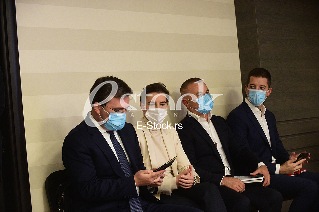 Nikola Selakovic, Ana Brnabic, Milosav Milickovic, Marko Djuric