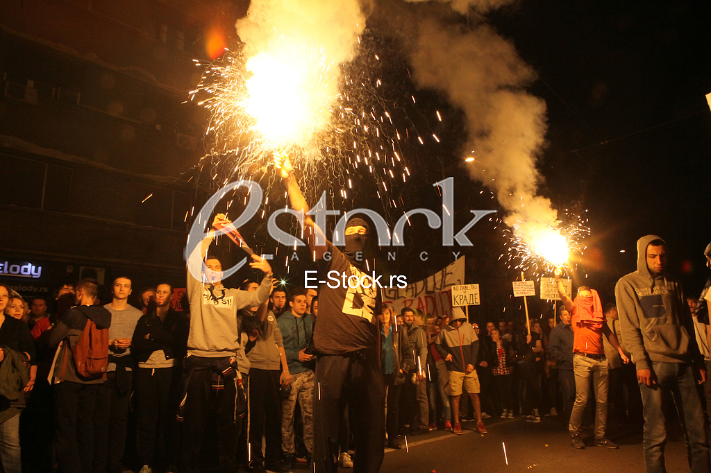 Demonstration for the Presidential elections Aleksandar Vucic