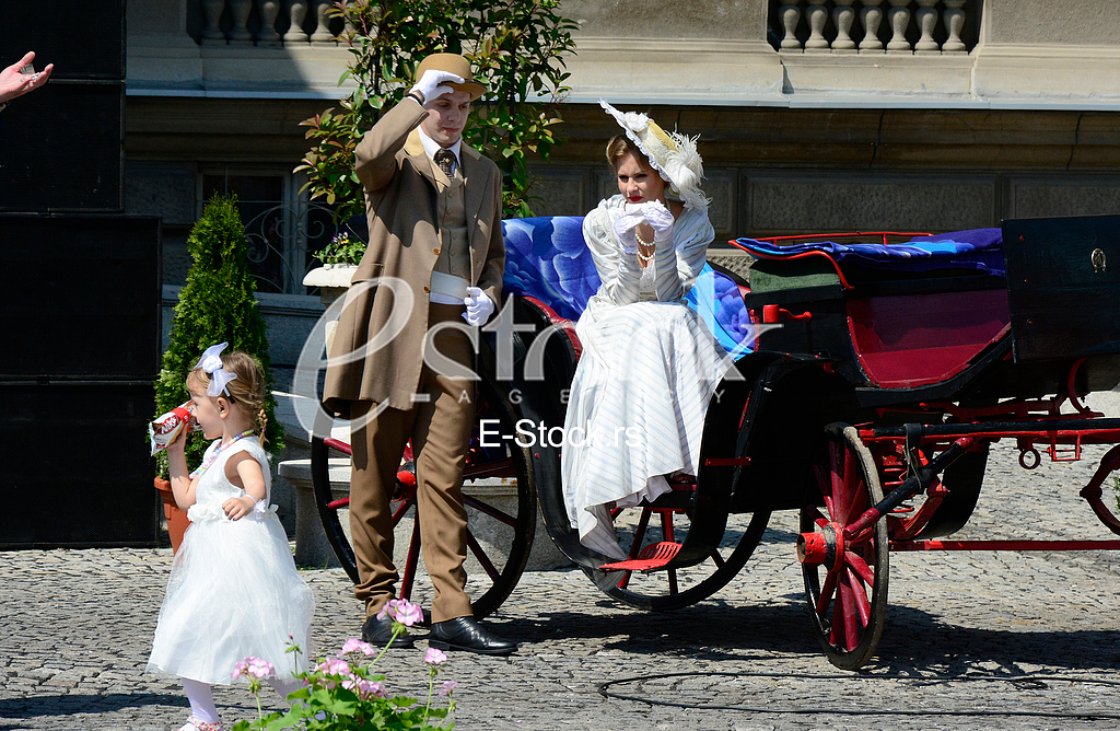group wedding in front of City Assembly