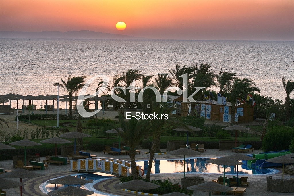 Sunrise over Red Sea in Egypt