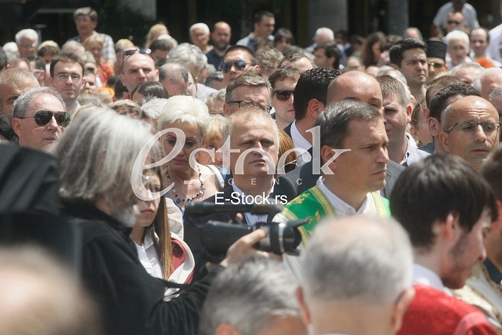 Ortodox church procession Belgrade Spasovdan