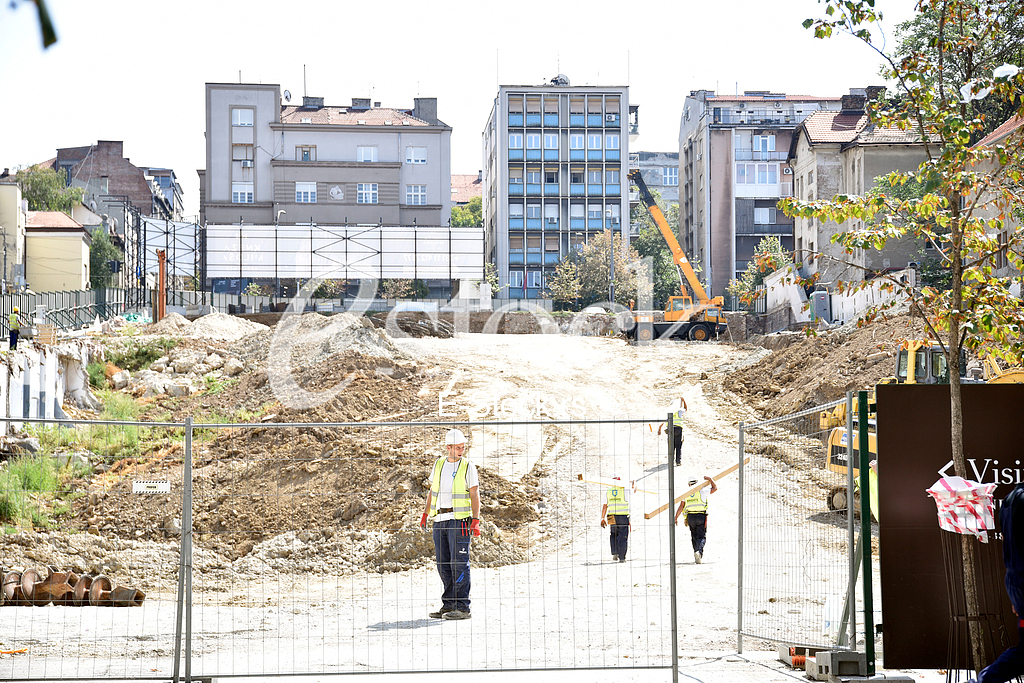 A death and accident at the construction site in Sarajevska Street