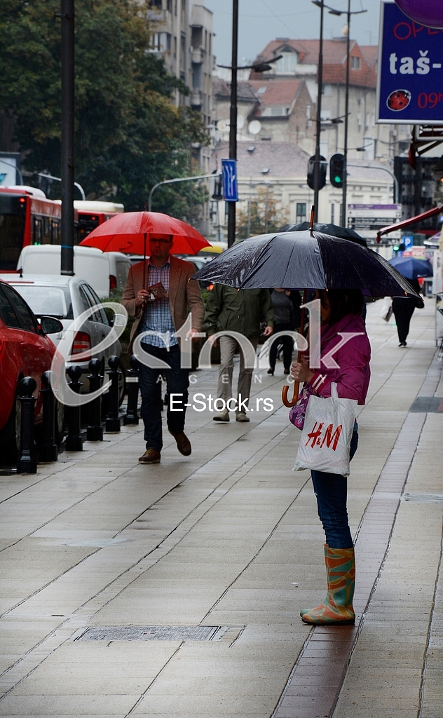 Rain in Belgrade, bad weather