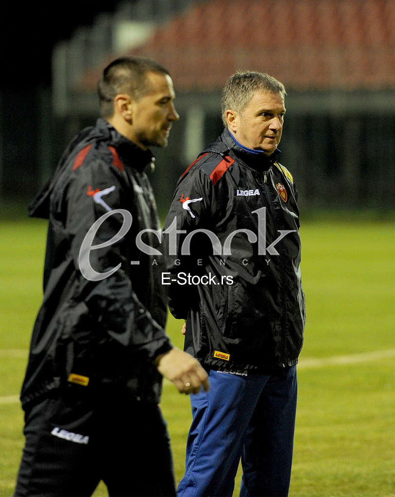 The first training of the national football team led by Ljubisa Tumbakovic