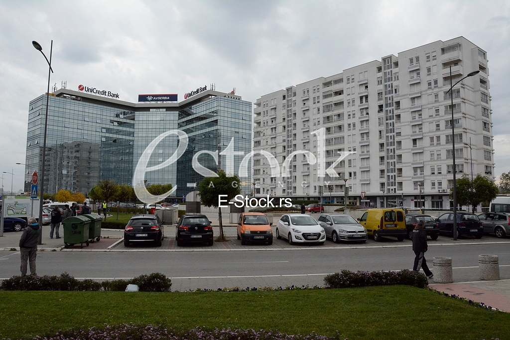  reports of an explosive device in the parking of Air Serbia, apartment block Belville Belgrade