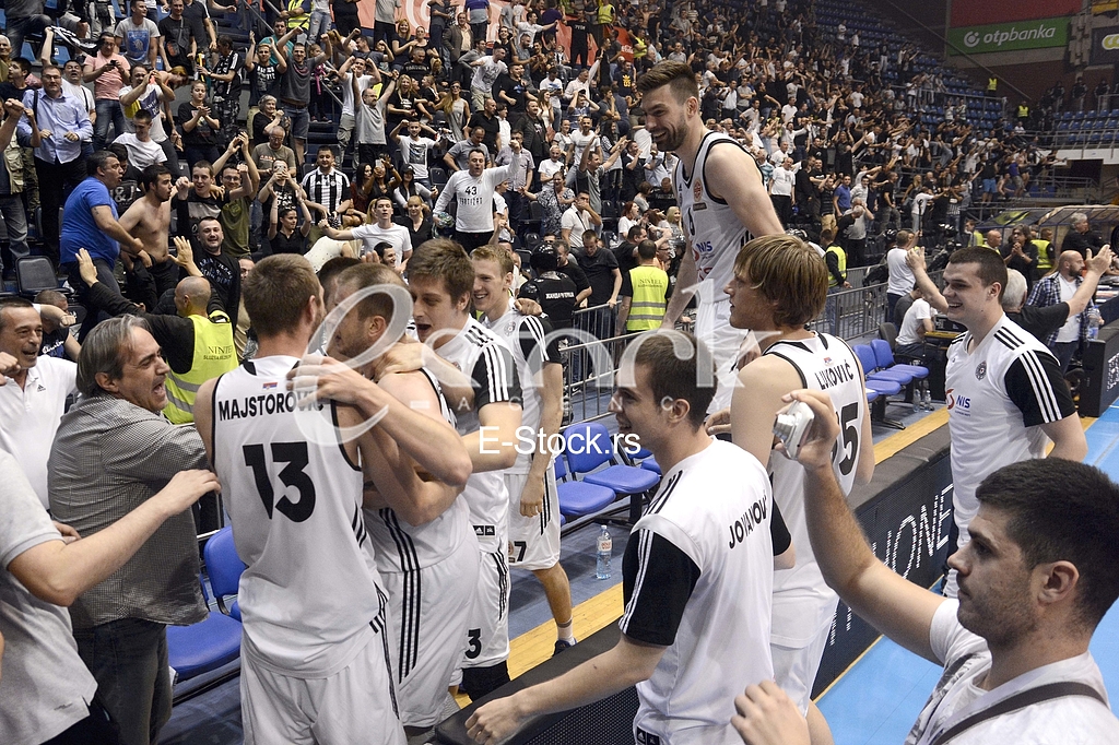  Partizan-Red Star, basketball derby game.