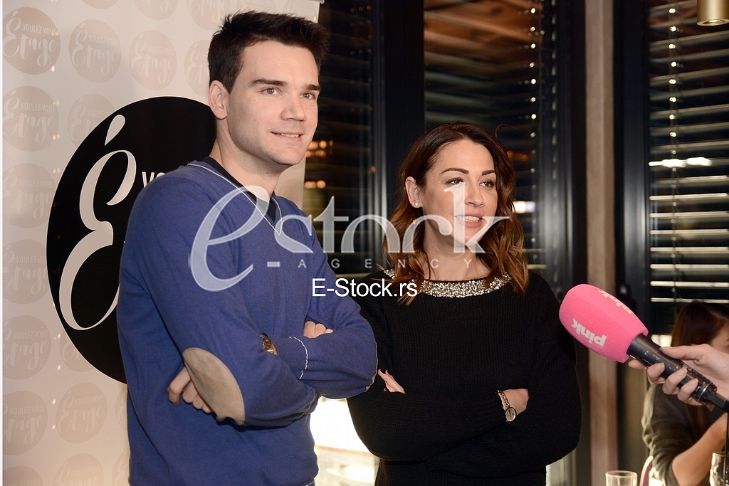 Actors Marijana Micic and Boki Peric