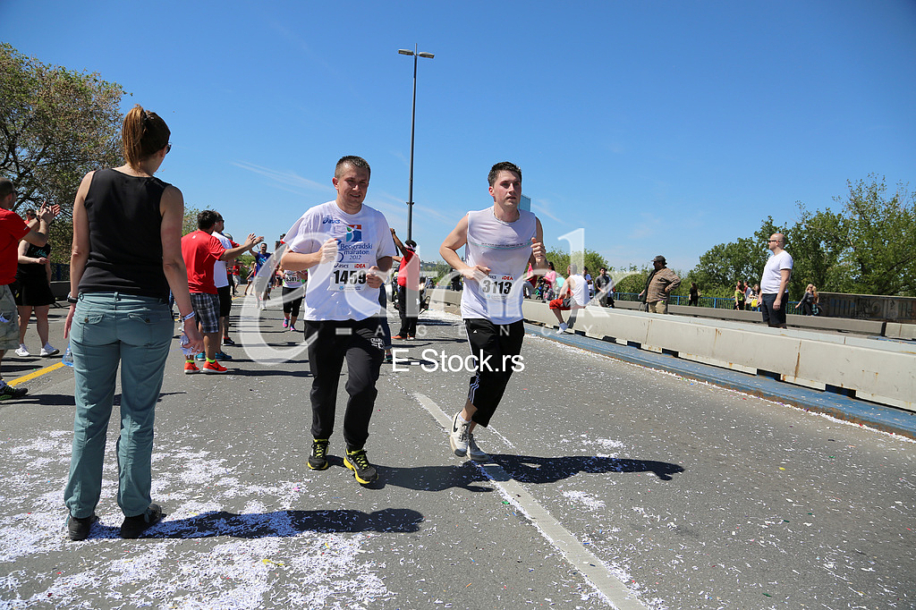 Street runners at 29th Belgrade marathon