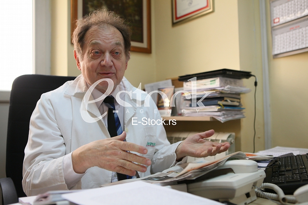 Dr Miljko Ristic.Interview for newspaper Serbia telegraph.Clinical centre Cardio.