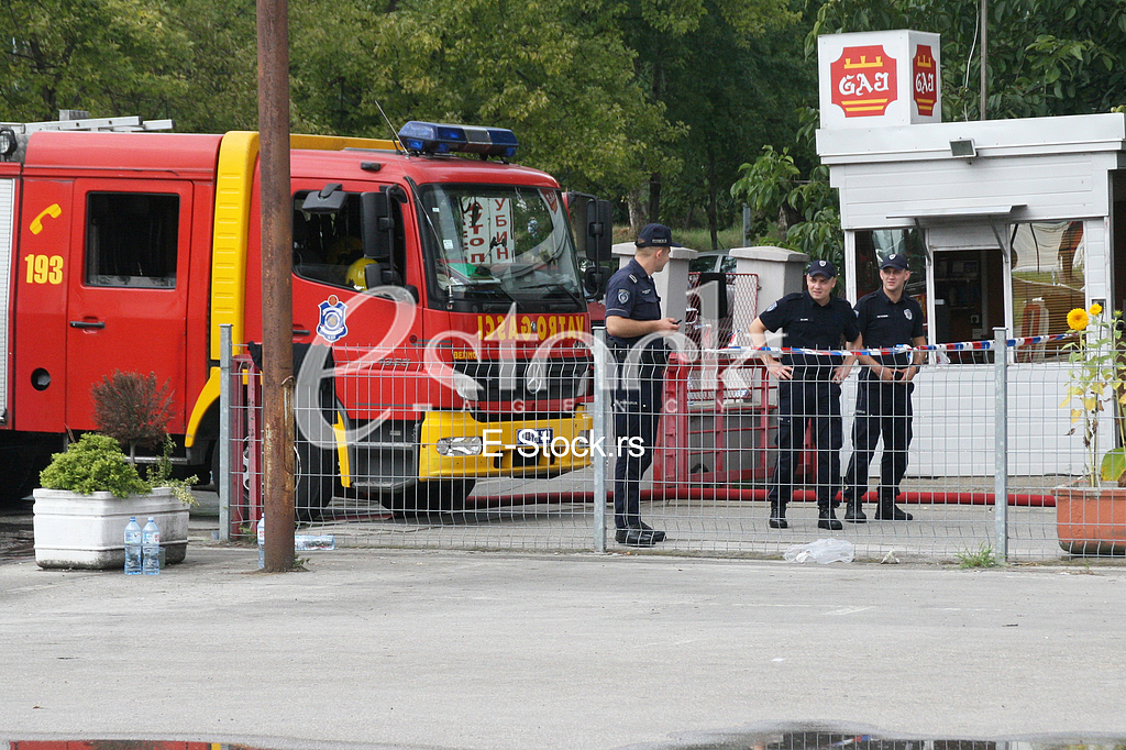 Burning a fire in the Zemun