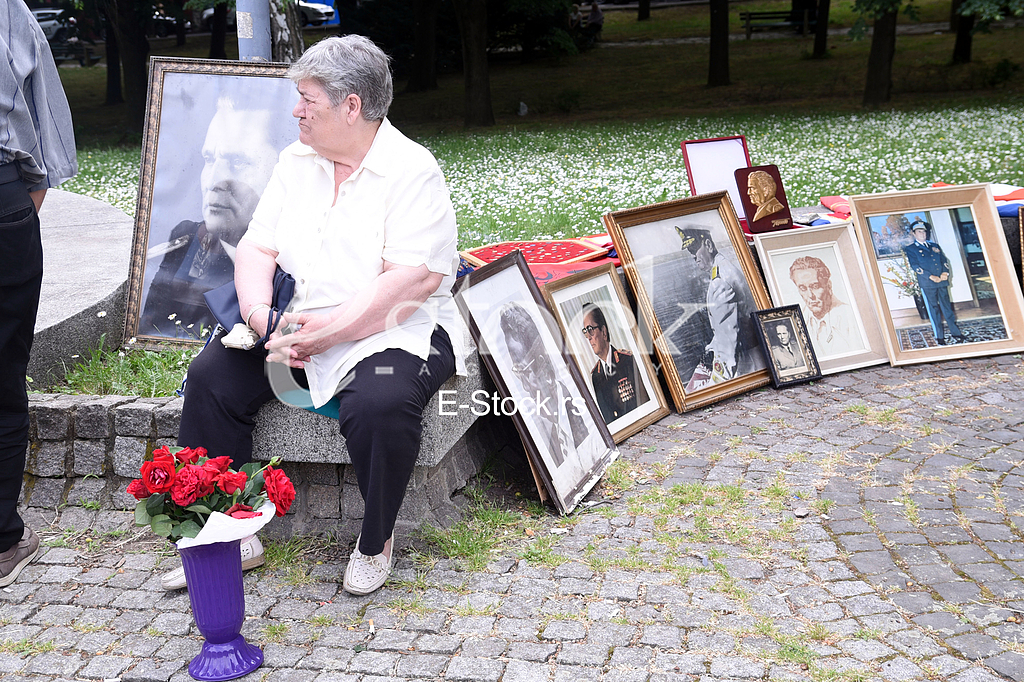 Celebrating 38 years since the death of Josip Broz Tito, the president of the SFRY in the House of Flowers.